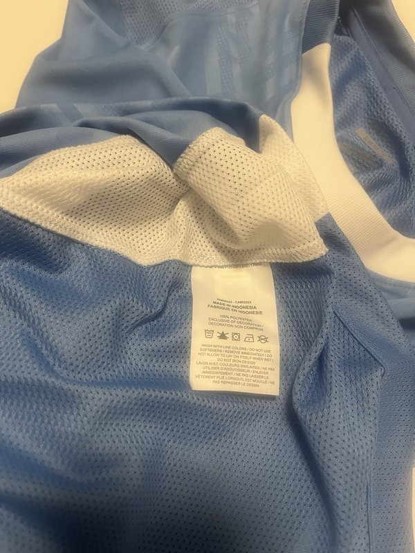 Nike Dri-FIT Shirt Mens Large Blue Slim Fit Chevron Soccer Jersey FD7417-448 gallery