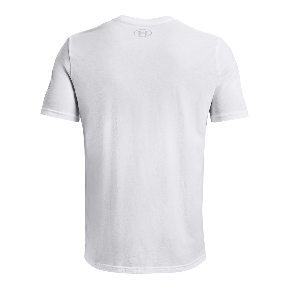 Under Armour 1373894 Men's UA Freedom Amp Logo T-Shirt, White, X-Large gallery