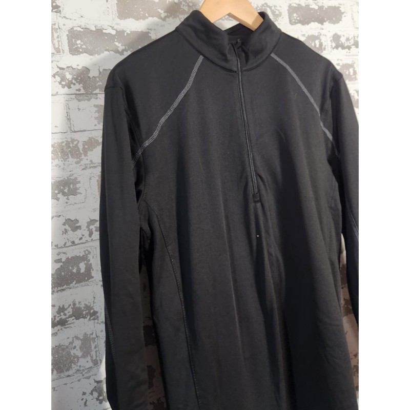 Body Glove Men's XL Black Quarter-Zip Pullover Athletic Fit Performance Top gallery