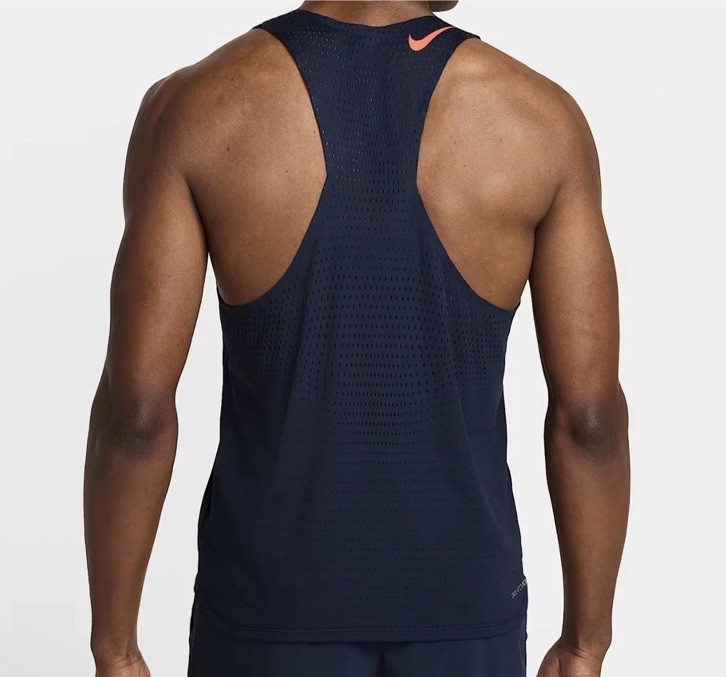 Nike AeroSwift Dri-FIT ADV Running Singlet Men Size Small Blue Orange FN4231-451 gallery