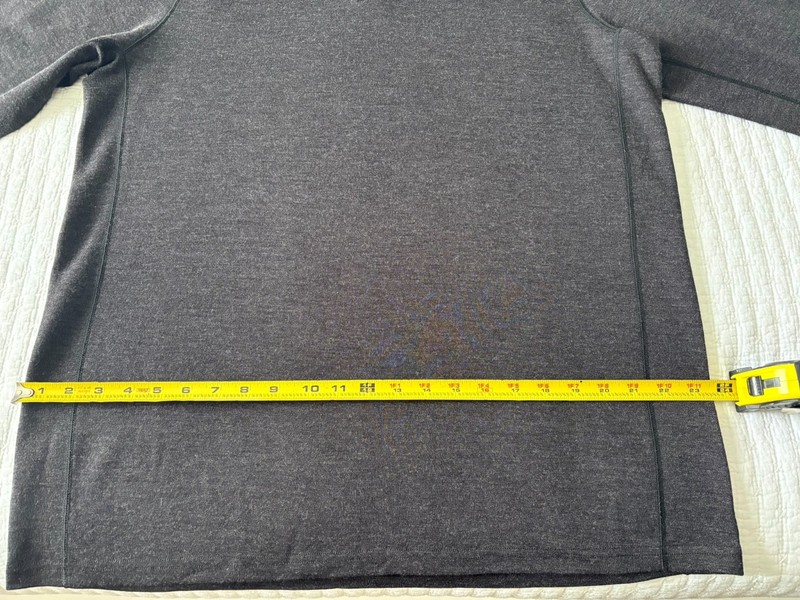 MidwayUSA Heavyweight Quarter Zip 100% Merino Wool Base Layer Shirt 2XL Dk Gray gallery