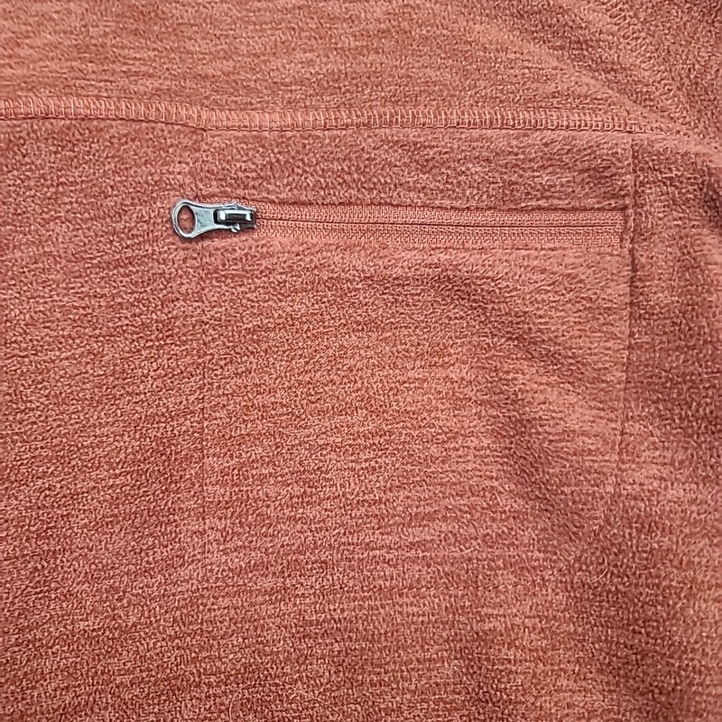 Magellan Outdoors Shirt Mens Medium Rust Fleece Classic Fit Moisture Wicking gallery