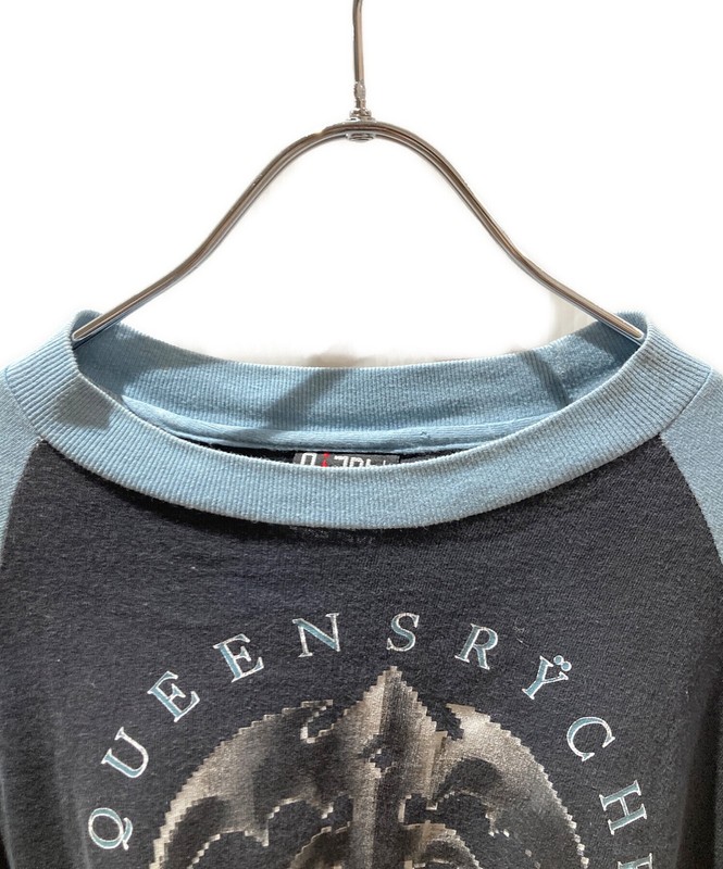 giant 90's Raglan Print Cut and Sew Size: L Black x blue Men gallery