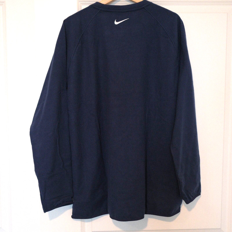 Nike Dri Fit Wool Crew Top Outerwear Pullover Golf Apparel Navy DR5284-410 Sz XL gallery