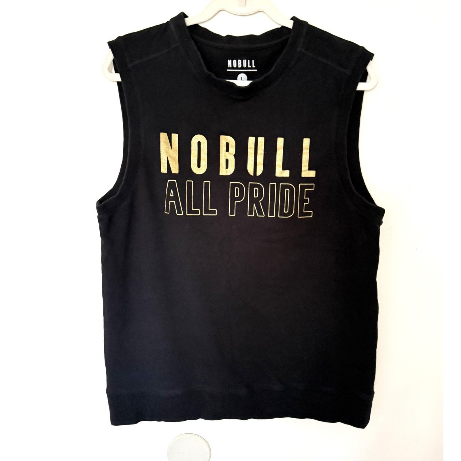 Nobull All Pride Black Performance Tank Top Mens Gym Gorpcore Streetwear Sz L gallery