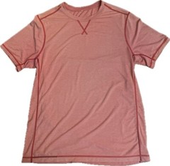 Lululemon Shirt Men’s XL Metal Vent Tech Salmon Pink Orange Stretch Gym Running
