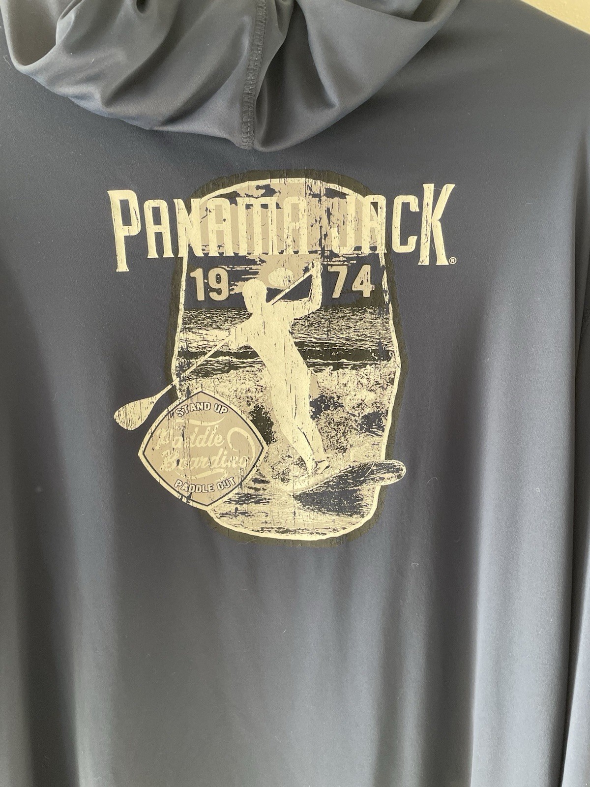 Panama Jack Long Sleeve Hooded Performance Paddle Board Surfing Shirt Navy XXL gallery