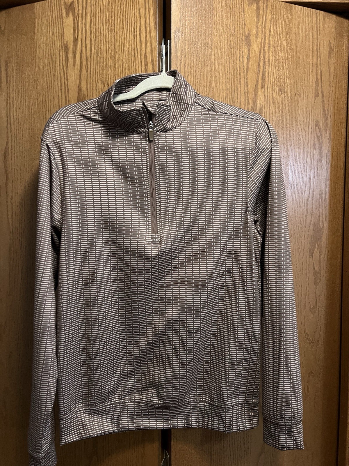 Waggle Men's Performance 1/4 Zip Golf Pullover Tea Party Print Size XS gallery