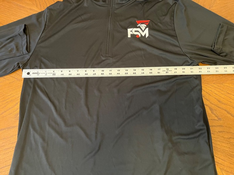 Team 365 1/4 Zip Shirt Mens XL Black Long Sleeve Crew Neck gallery