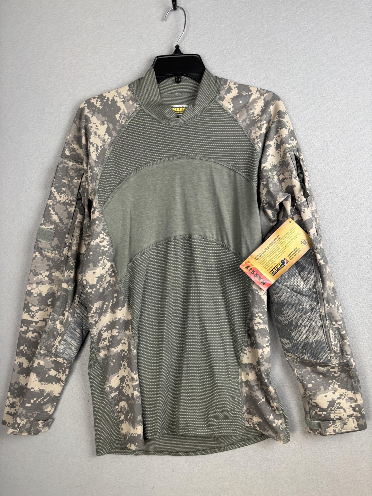 Massif Army Combat Shirt Mens Large OD Green ACU Camo ACS FR Made USA 1/4 Zip gallery