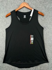 NWT Athletic Works Tank Top Mens Medium Black Tee Athletic Active Workout 2