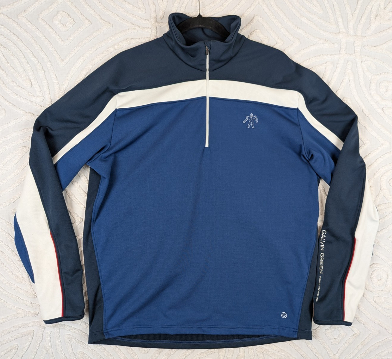 Galvin Green 1/4 Zip Golf Pullover Mens XL Blue Insula Technology Thermal gallery