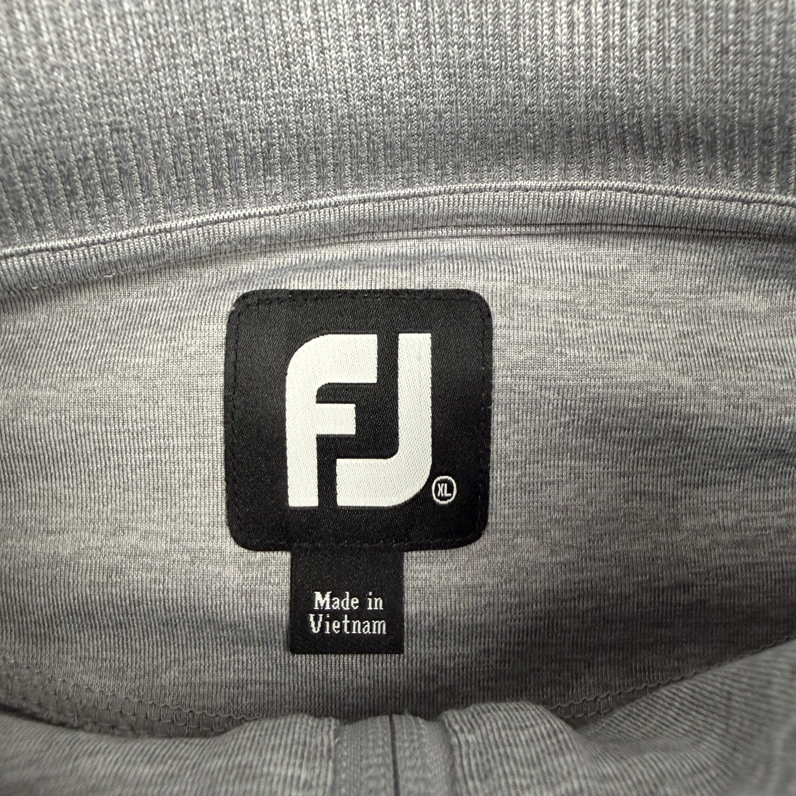 FootJoy Pullover Mens XL Gray 1/4 Zip Long Sleeve Golf Top Stretch Lightweight gallery