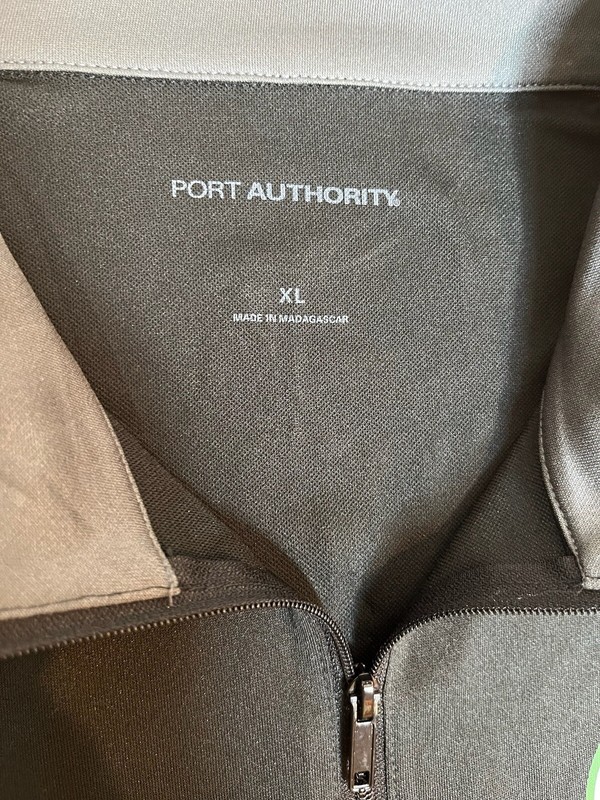 Men's Port Authority Athletic 1/2 Zip Pullover Extra Large XL - Black Polyester gallery