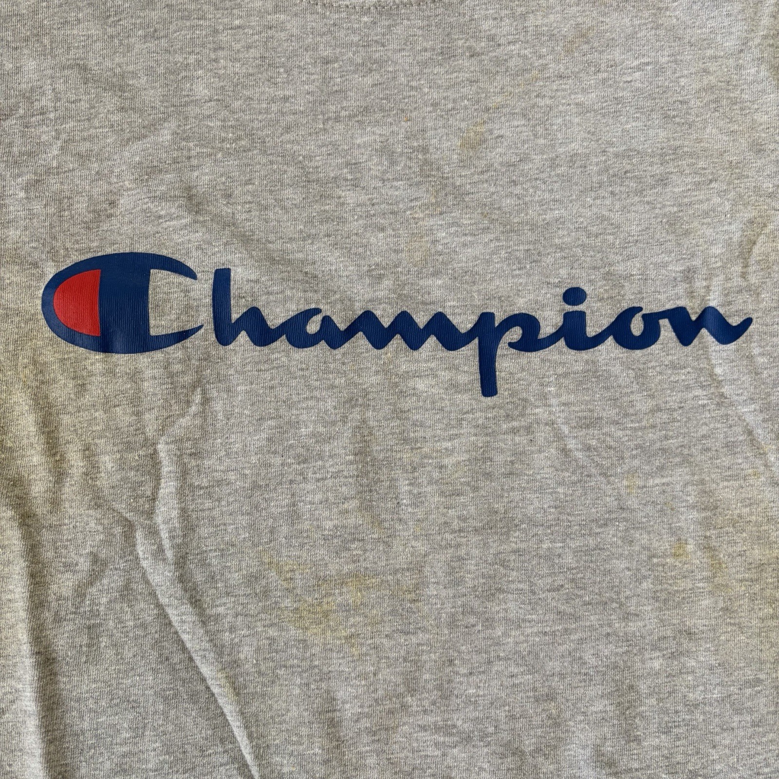 Champions Men’s Script Logo Gray Jersey Muscle Tank Top 4XL gallery