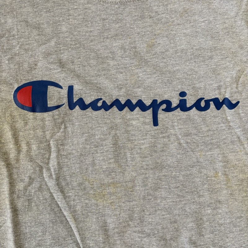 Champions Men’s Script Logo Gray Jersey Muscle Tank Top 4XL gallery