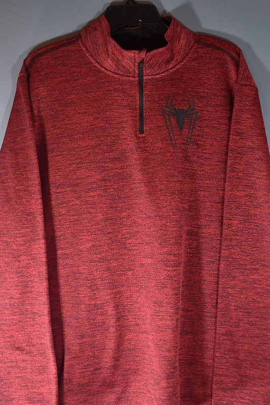 Marvel quarter zip pullover men's size XL, brick red gallery