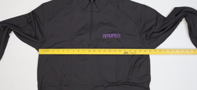 Port Authority Pullover Mens Large Gray Quarter Zip Synopsys Logo Long Sleeve gallery