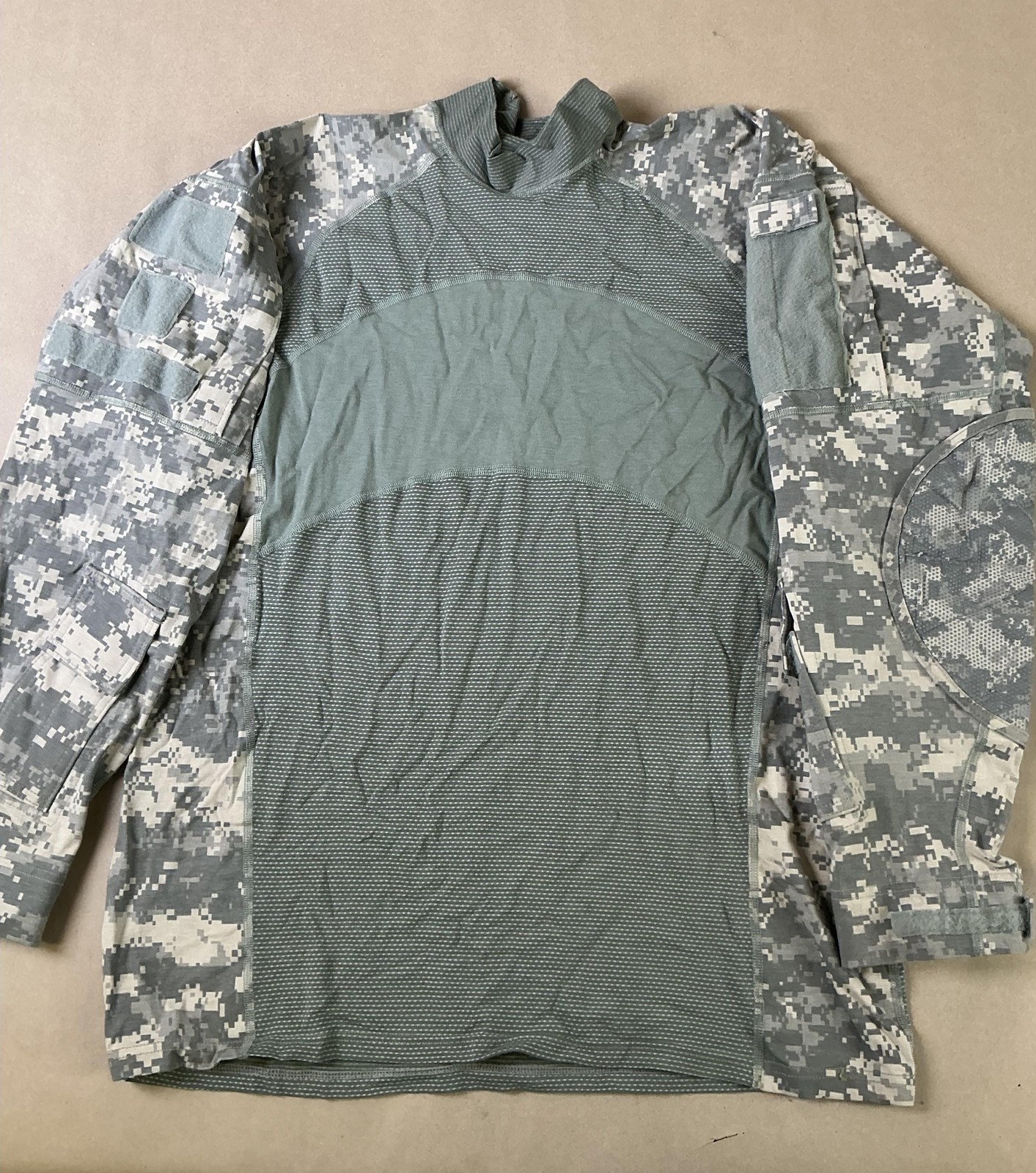 Massif Advanced Combat Shirt Mens 2XL Green ACU Camo FR Long Sleeve Mock Neck gallery