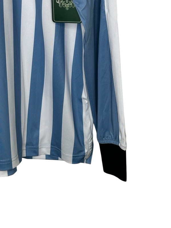 NWT Bogey Boys Mens Athletic Jersey Medium Lightweight Golf Logo Stripe Blue gallery