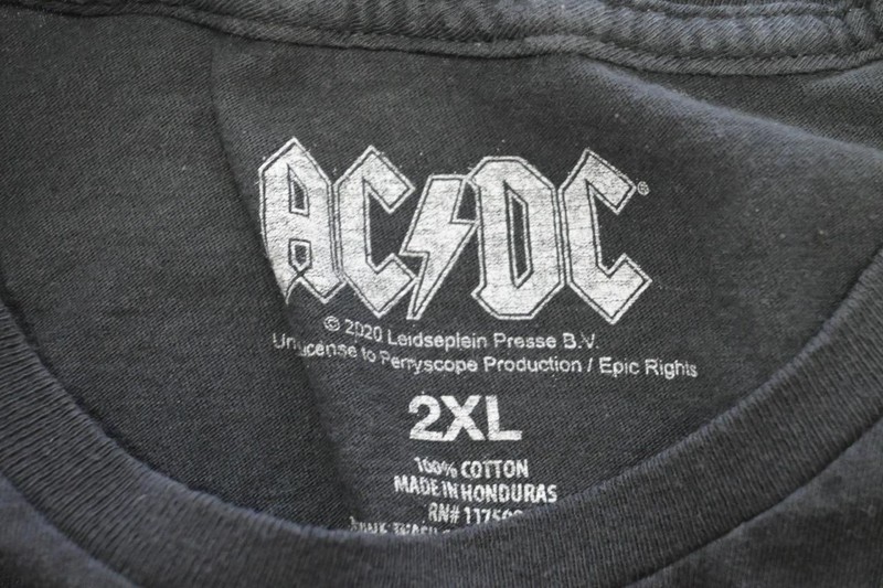 ACDC Highway to Hell Concert Tee Shirt Short Sleeve Black Graphic Mens XL-2XL gallery