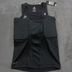 Adidas Tank Mens Large Tall LT Black Techfit Compression NWT Basketball