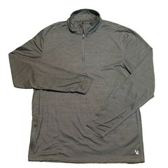 Vuori Ease Performance Half Zip 2.0 Pullover Green Polyester Small/Medium No Tag