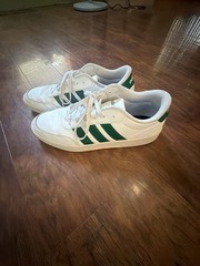 adidas Breaknet 2.0 Cloud White and Green Sneakers