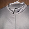 Nike Golf Therma-Fit Men's L Navy Gray 1/4 Zip Fleece Pullover Light Jacket Logo gallery