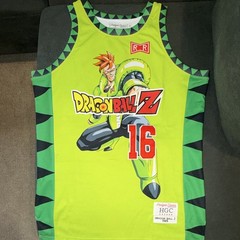 Hardcore Classics Dragon Ball Z Android 16 Green Tank Jersey Men’s XL