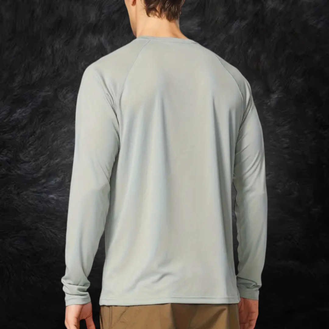 Men Quick Dry Sport Workout Long Sleeve T-Shirt Activewear Swimwear Plus Sz 3XL gallery