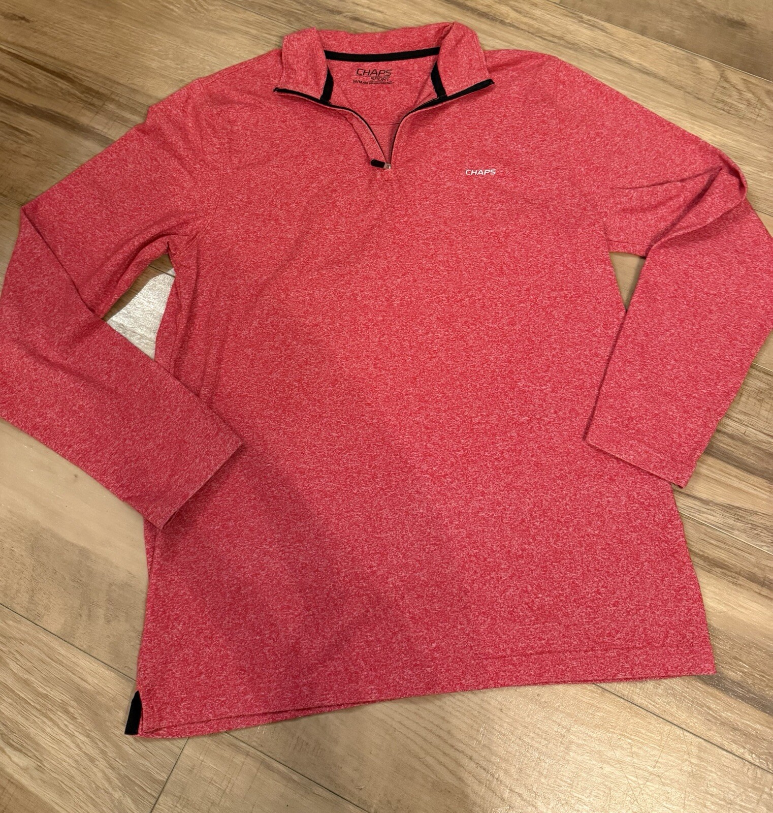 Chaps Sports Red Activewear 1/4 Zip Pullover Top Men’s Size: Medium NWOT gallery