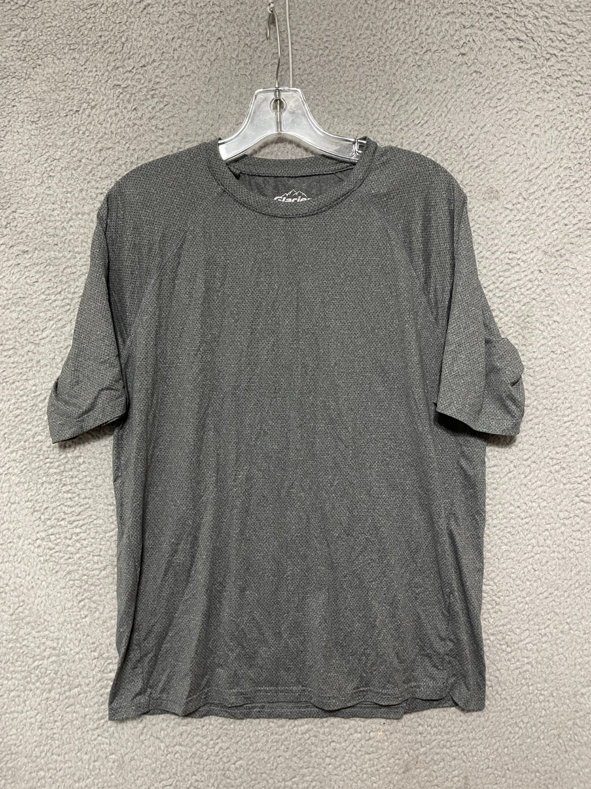 Glacier Performance Men's Shirt Size Medium Gray Short Sleeve Running Polyester gallery