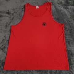 Vintage YMCA Tank Top Men XL Red Single Stitch Swimming Beach Made in USA 90s