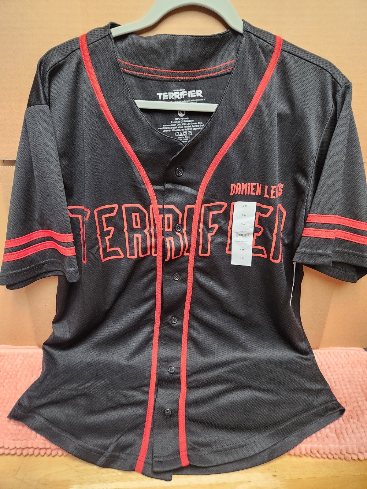 Terrifier Horror Movie Jersey "Art The Clown" Baseball Jersey Terrifier Sz S/M gallery