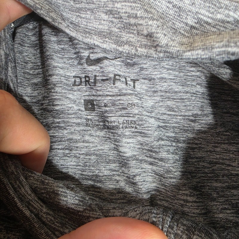 Nike Dri-FIT Running 1/4 Zip Performance Pullover Gray Heather Men’s Small gallery