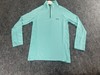 Boohoo Shirt Mens XS Compression Top 1/4 Zip Pullover Blue Gym Teal N270 gallery