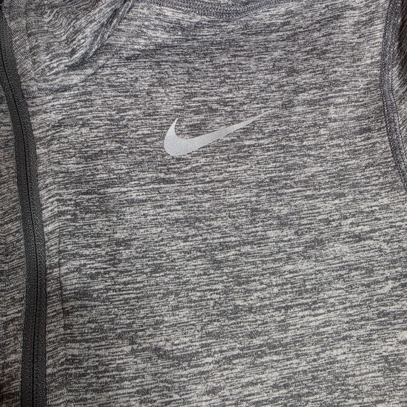 Nike Dri-FIT Running 1/4 Zip Performance Pullover Gray Heather Men’s Small gallery