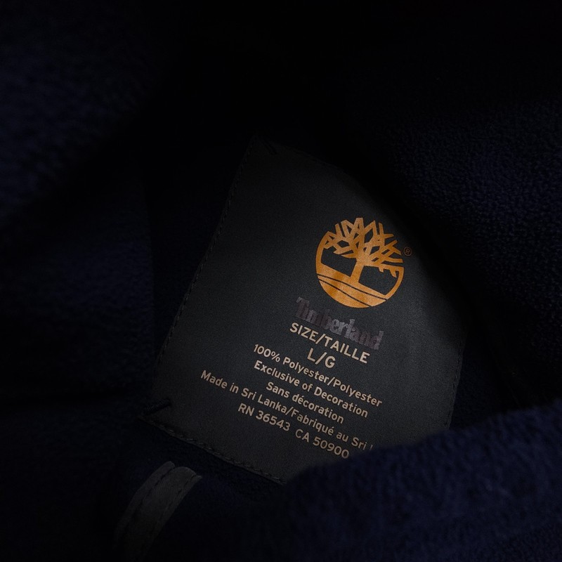 Timberland Half Zip Fleece Jacket Mens Large Dark Blue Hiking Camping Travel gallery