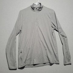 Vuori Shirt Mens Small Gray Ease Performance Pullover 1/2 Half Zip Outdoor Dad