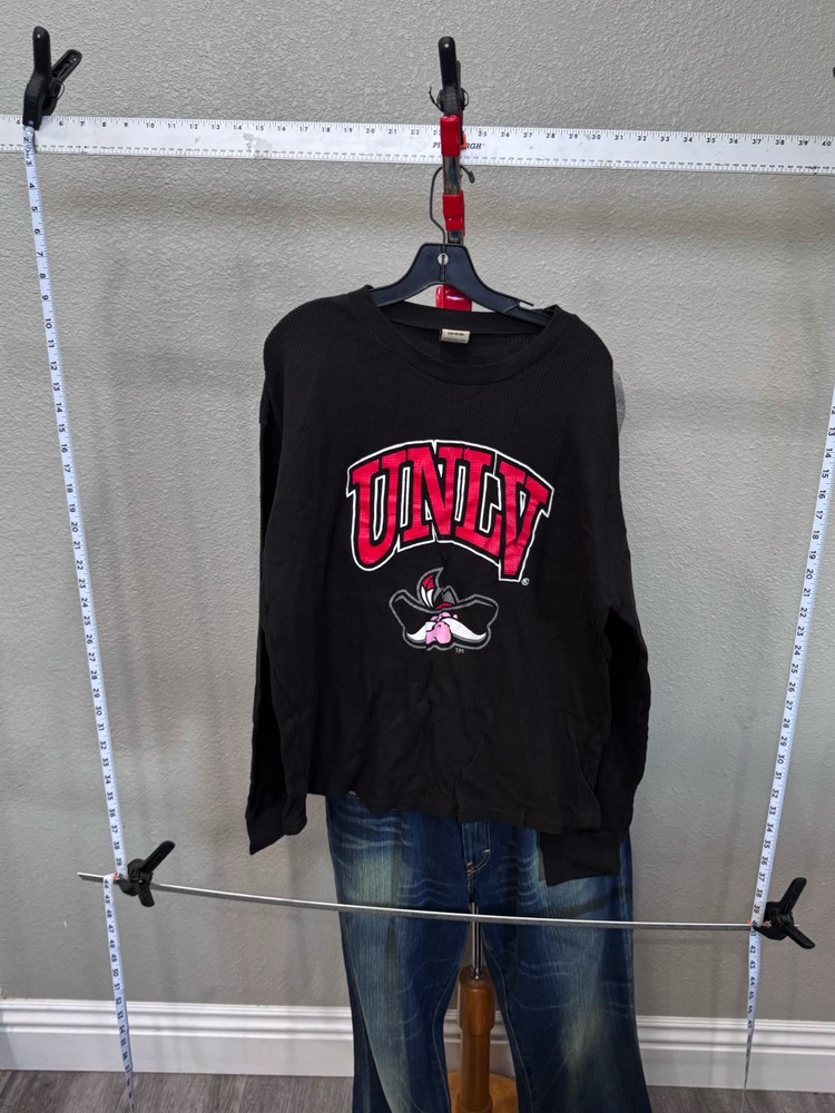 Big Ball UNLV Rebels LONG SLEEVE SHIRT Waffle Large L