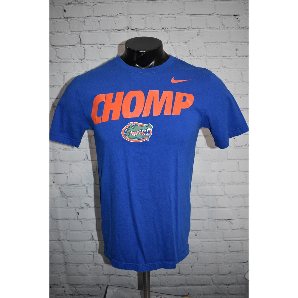 Nike Gym Shirt Workout Mens Size Small Florida Gators Football Chomp Blue