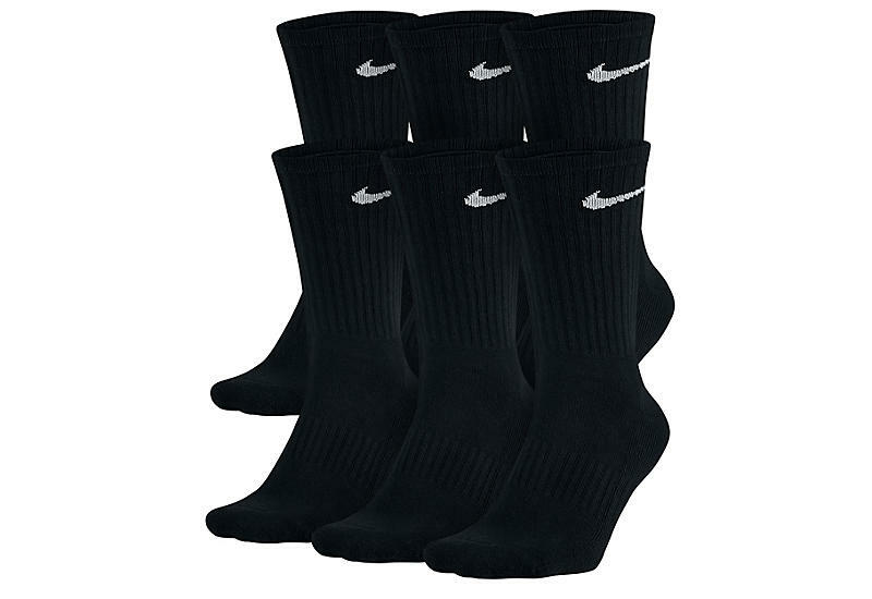 Nike Performance Crew Socks 6 Pairs In White Or Black gallery