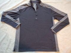 CHAMPION DUO DRY Size XL Men’s Activewear 2 Tone Gray 1/4 Zip Pullover Shirt