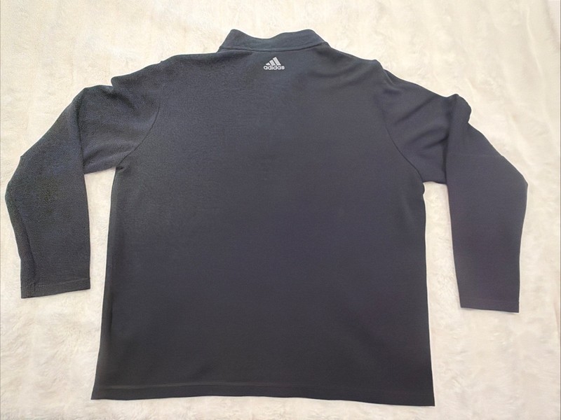 Adidas “Primegreen” Pullover Mens XL Black Long Sleeve 1/4 Zip gallery