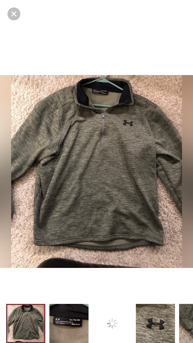 Underarmour Cold gear Long sleeve Perfect For Hunting. Light Green gallery