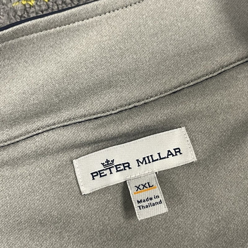 Peter Millar Perth Performance Quarter 1/4 Zip Pullover Men’s 2XL Blue Golf gallery