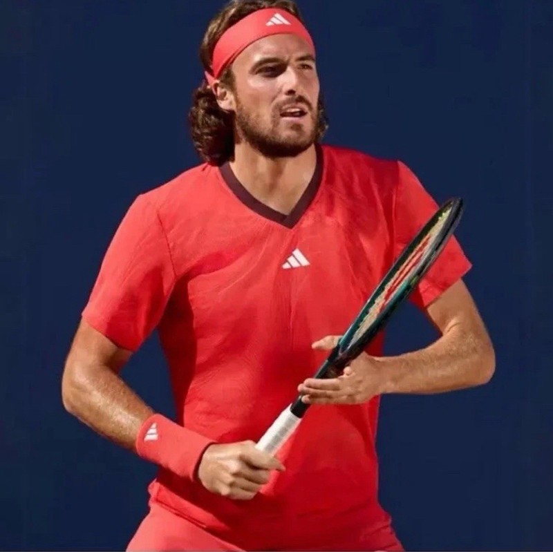 Adidas ClimaCool FLFT Mesh Tennis Tee Shirt Pro Mens Small Semi Lucid Red JD8633 gallery