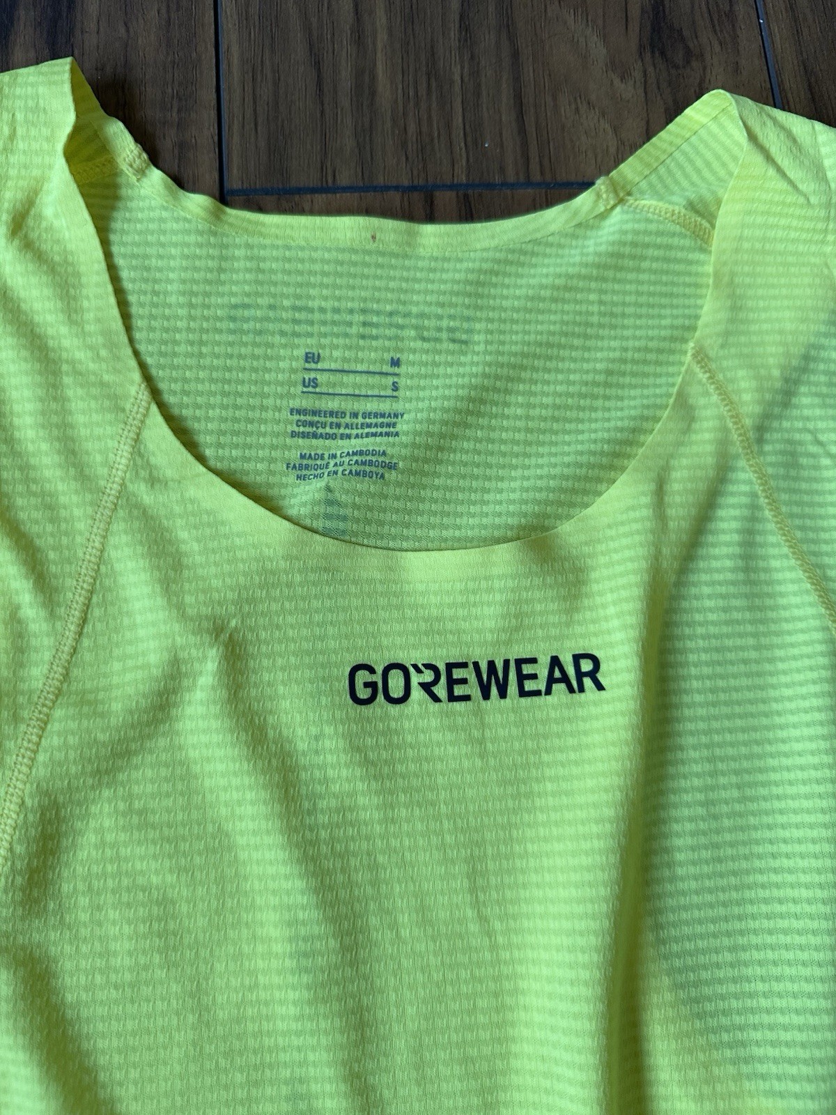 Gorewear Running CONTEST 2.0 SINGLET MENS Neon Yellow Size Small gallery