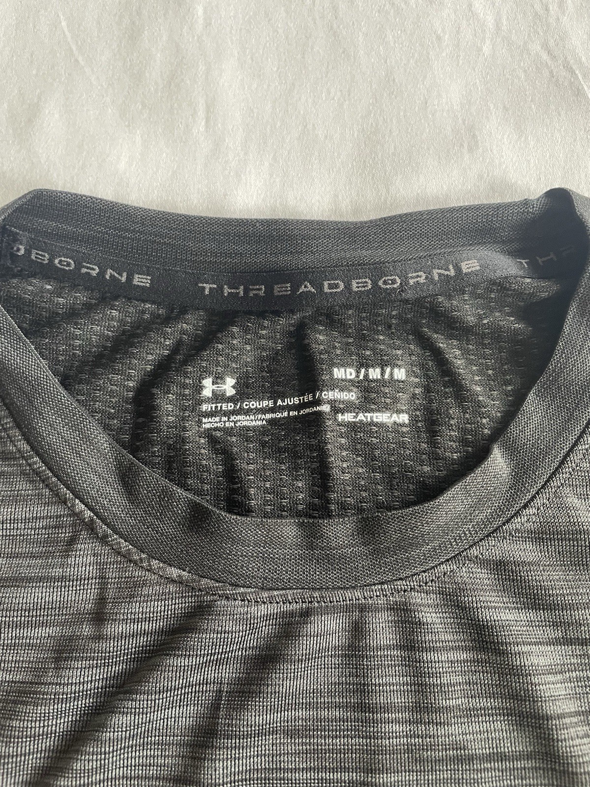Under Armour Men's Threadborne Performance Longsleeve Size M Black/charcoal gallery